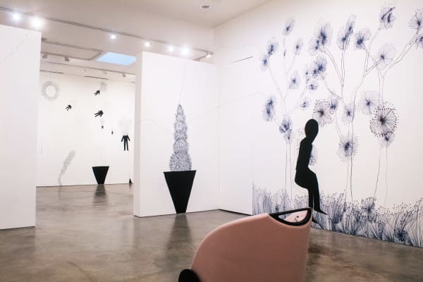 Andrea Bianconi, Journey of the Chair Wall Drawing, 2022