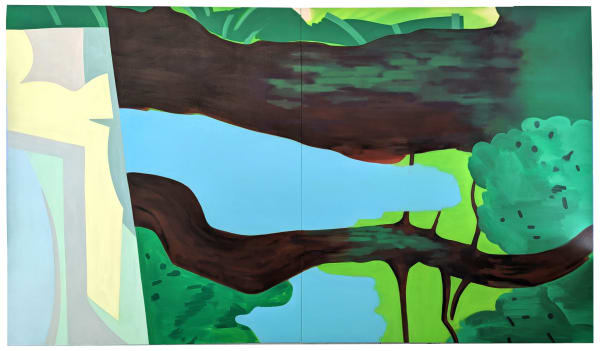 Mel Davis, Between Two Trees (Diptych), 2023