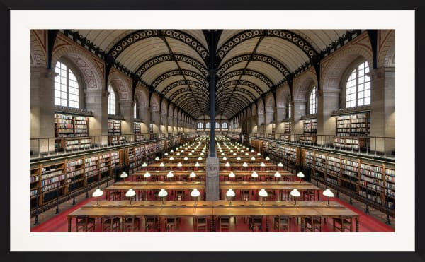 Mario Basner, Saint Genevieve Library, Classic Black Frame, White Liner, 2021