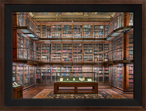 Mario Basner, Morgan Library II, Classic Brown Frame, Black Liner