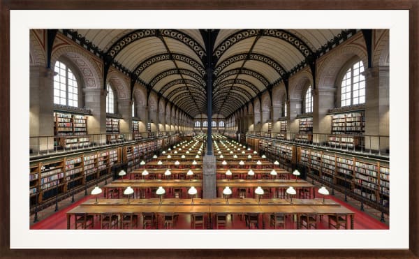 Mario Basner, Saint Genevieve Library, Classic Brown Frame, White Liner, 2021