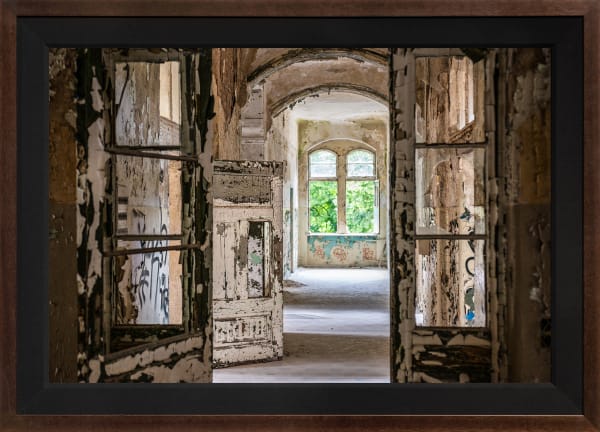 Mario Basner, Dubious Invitation, Classic Brown Frame, Black Liner