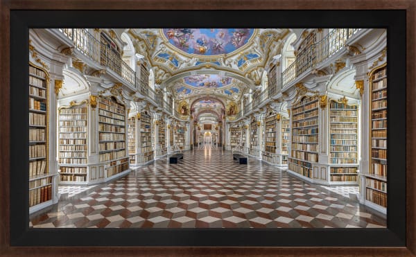 Mario Basner, Admont Abbey, Classic Brown Frame, Black Liner, 2019