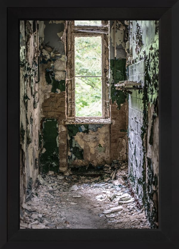 Mario Basner, Green Room, Classic Satin Black Frame, Black Liner