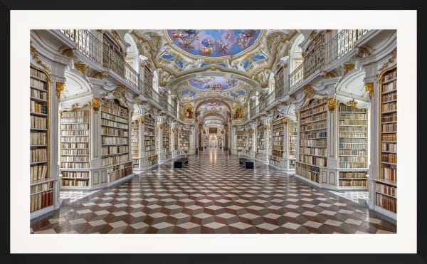 Mario Basner, Admont Abbey, Classic Black Frame, White Liner, 2019