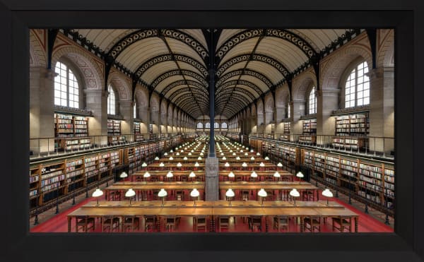 Mario Basner, Saint Genevieve Library, Classic Black Frame, Black Liner, 2021