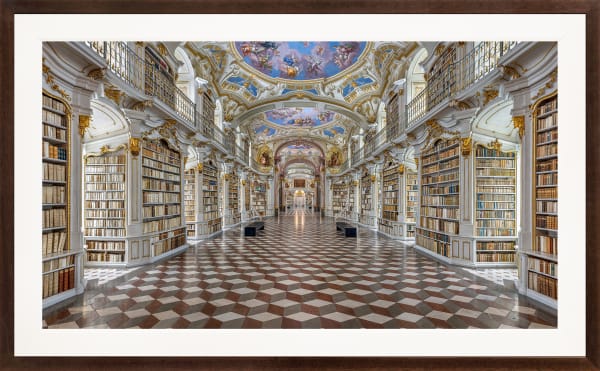 Mario Basner, Admont Abbey, Classic Brown Frame, White Liner, 2019
