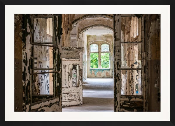 Mario Basner, Dubious Invitation, Classic Satin Black Frame, White Liner