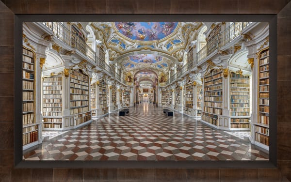 Mario Basner, Admont Abbey, Tabacchino Frame, Cigar Leaf, Black Liner, 2019