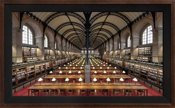 Mario Basner, Saint Genevieve Library, Classic Brown Frame, Black Liner, 2021