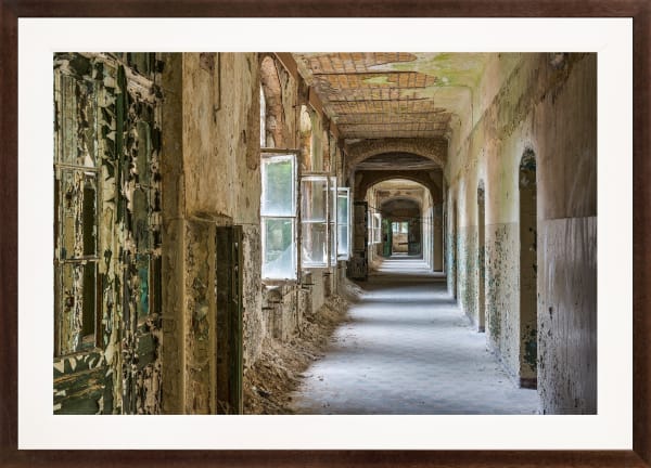 Mario Basner, Corridor Two, Classic Brown Frame, White Liner