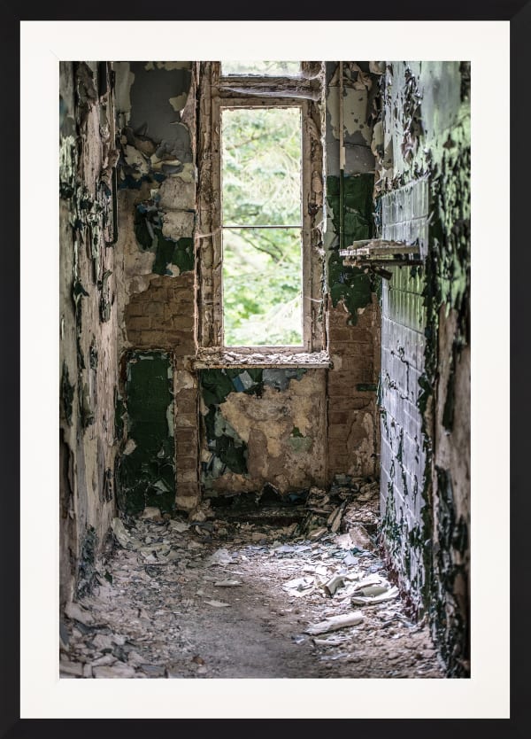 Mario Basner, Green Room, Classic Satin Black Frame, White Liner