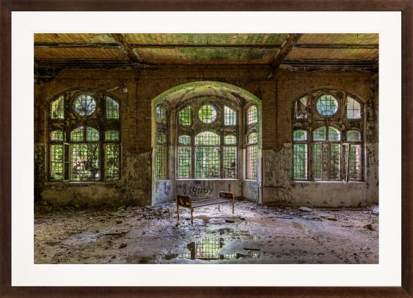 Mario Basner, Beauty Forgotten, Classic Brown Frame, White Liner