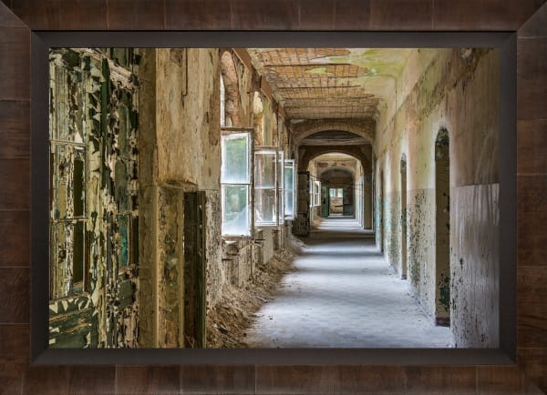 Mario Basner, Corridor Two, Tabacchino Frame, Cigar Leaf, Black Liner