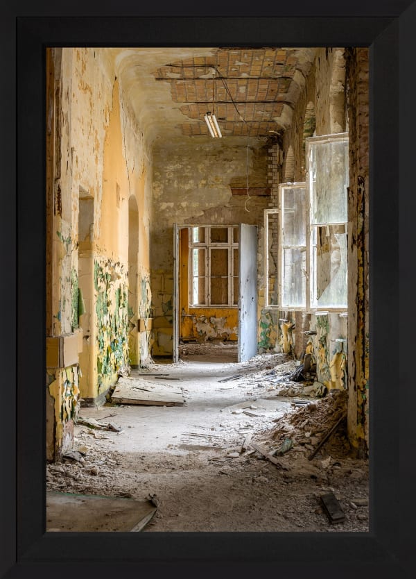 Mario Basner, Remnants of Time, Classic Satin Black Frame, Black Liner