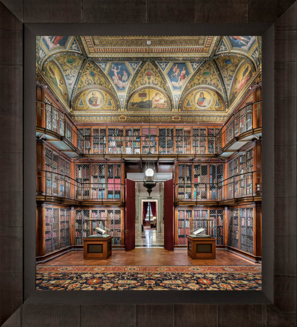 Mario Basner, Morgan Library I, Tabacchino Frame, Dark Ash, Black Liner