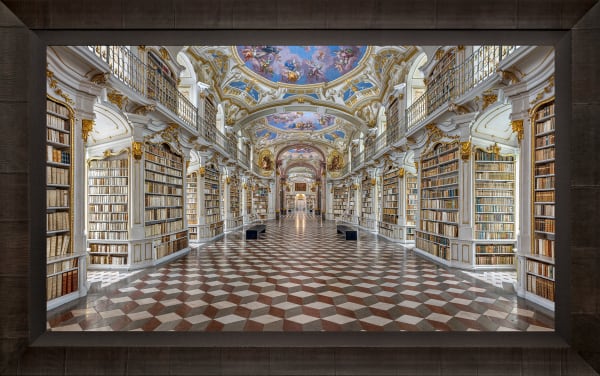 Mario Basner, Admont Abbey, Tabacchino Frame, Dark Ash, Black Liner, 2019