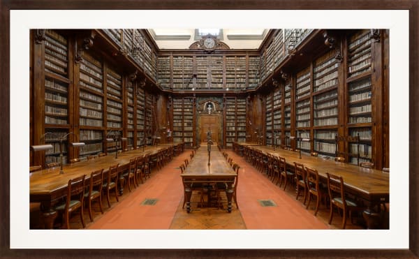 Mario Basner, Biblioteca Marucelliana, Classic Brown Frame, White Liner