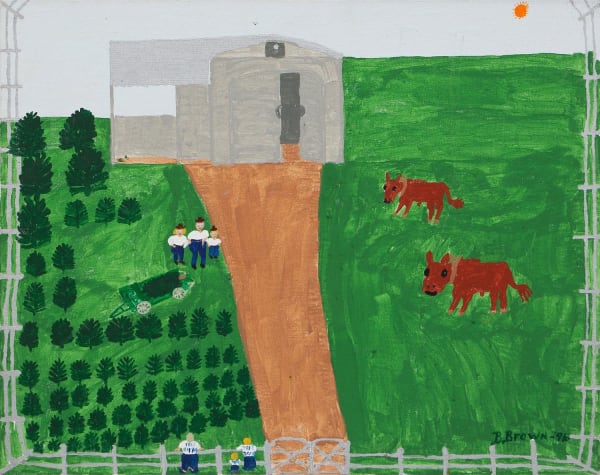 Untitled, 1996 Acrylic on canvas board 16 x 20 inches