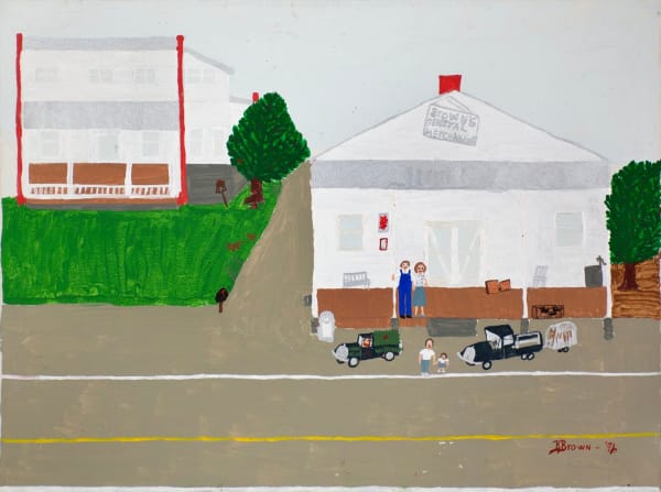 Brown's General Merchandise, 1996 Acrylic on canvas 18 x 24 inches