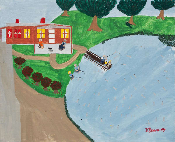 Untitled, 1999 Acrylic on canvas board 16 x 20 inches