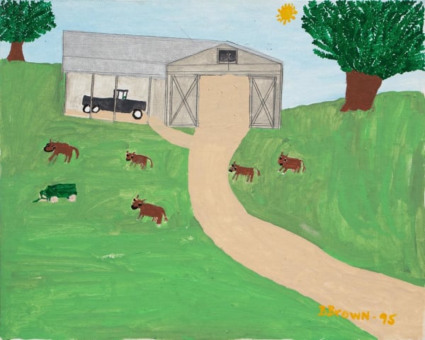 Untitled, 1995 Acrylic and pencil on canvas board 16 x 20 inches