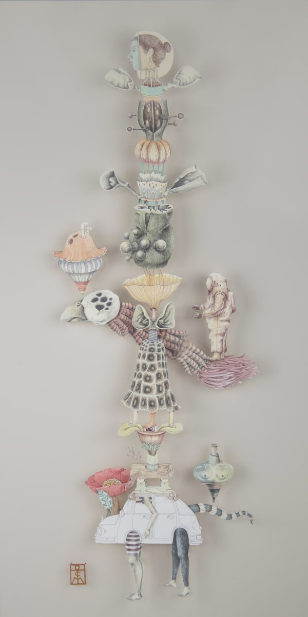 Teresa Currea, Yellow Totem, 2023