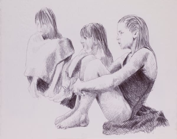 Carlos Alarcon, Three Bathers, 2025