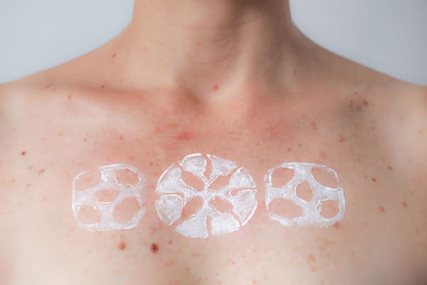 María Virginia Pineda, Cuerpo ceremonial:Fruta y semillas del jaguey con boton de cheflera (Aralia pulpo) , 2023