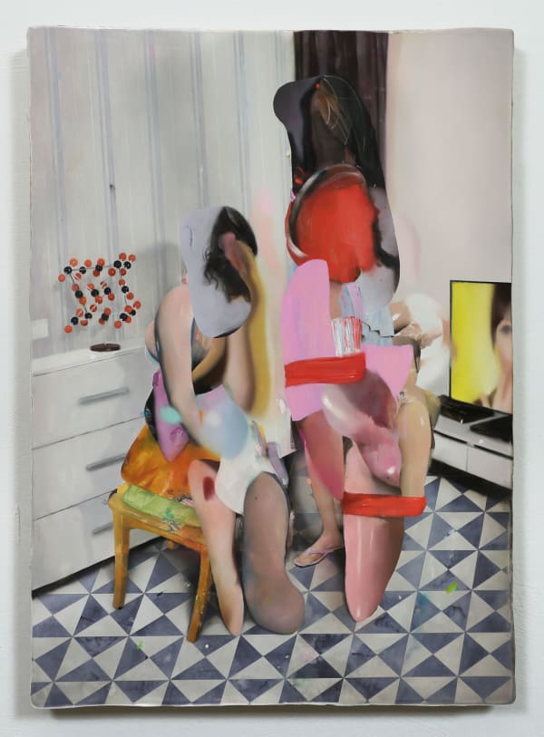 Asgar / Gabriel, Biedermeierstuhl und Kohlendioxidmodell, 2021