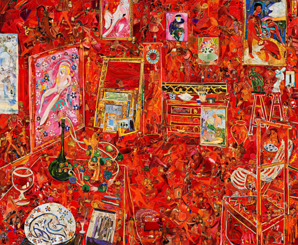 Vik Muniz, Museum of Modern Art (The Red Studio, after Henri Matisse) (Repro), 2020