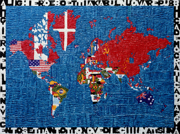 Vik Muniz, Mappa del Mondo, after Alighiero Boetti (Pictures of Pigment), 2009