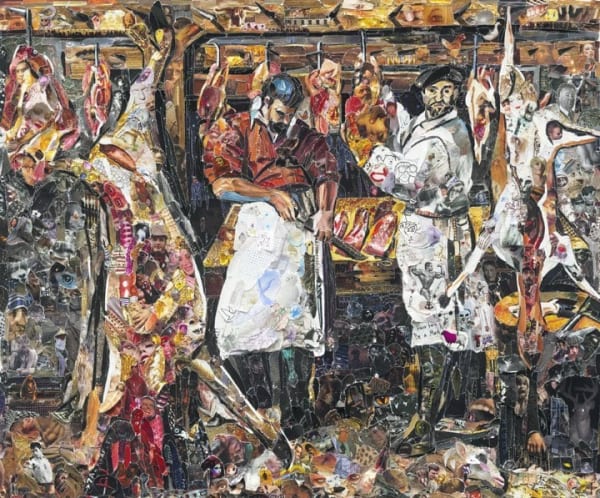 Vik Muniz, The Butcher's Shop, after Annibale Carracci (Pictures of Magazines 2), 2011
