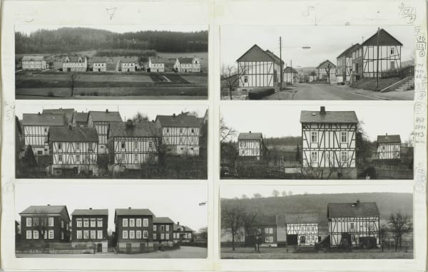 Bernd & Hilla Becher, Fachwerkhäuser des Siegener Industriegebietes, 1965