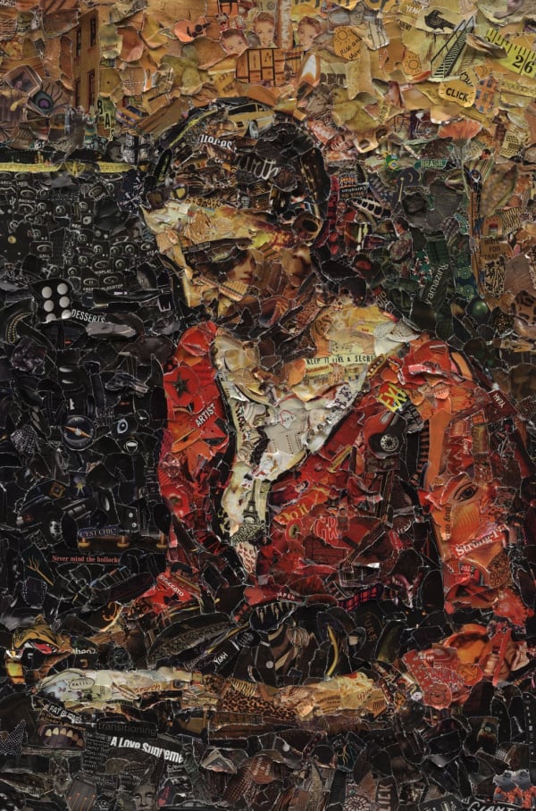 Vik Muniz, Girl reading, after Jean Baptiste Camille Corot, 2012