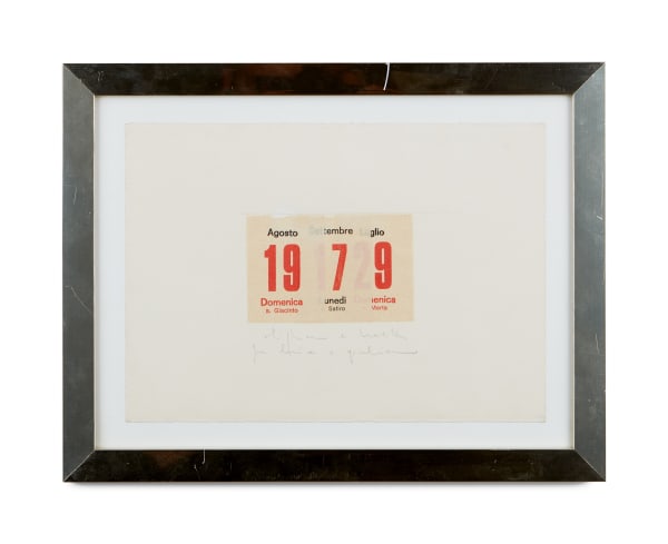 Alighiero Boetti, Calendario, 1979
