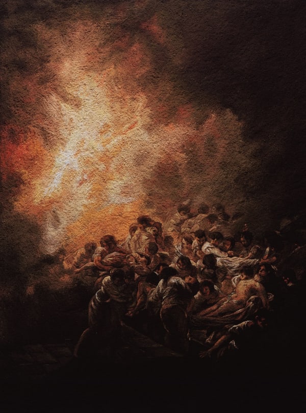 Vik Muniz, The Night Fire, after Goya (Pictures of Pigment), 2007