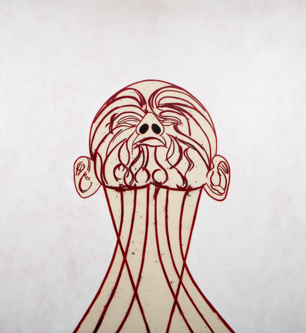 Tony Bevan, Self Portrait after Messerschmidt (PC106), 2010