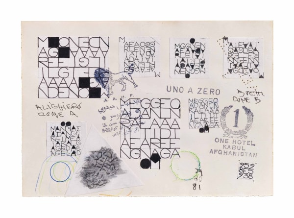 Alighiero Boetti, Senza Titolo (Mariangela de Gaetano), 1979-81