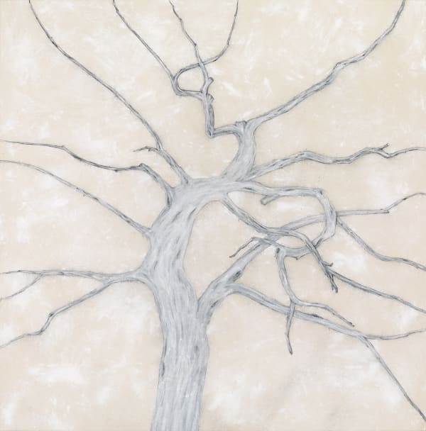 Tony Bevan, Epistrophy Grey White (PC2213), 2022