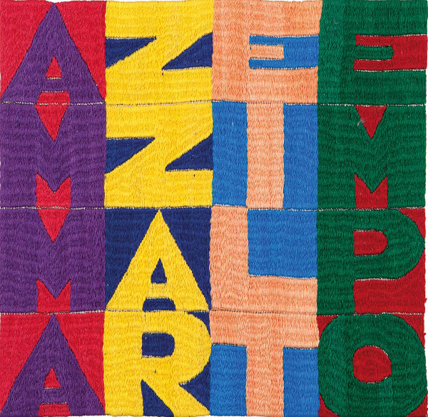 Alighiero Boetti, Ammazzare il Tempo, c. 1989