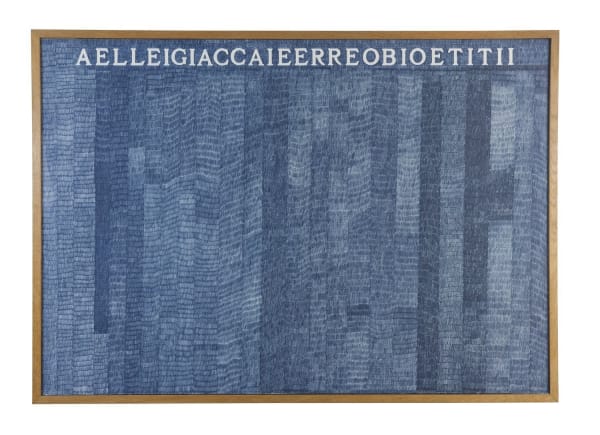 Alighiero Boetti, Aelleigiaccaieerreobioetitii, 1973