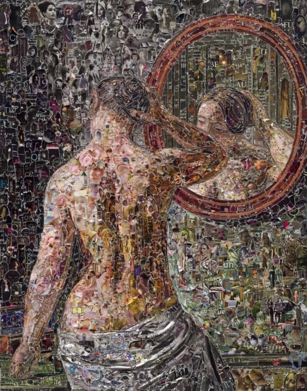 Vik Muniz, Female Model Standing Before a Mirror, after C. W. Eckersberg, 2012