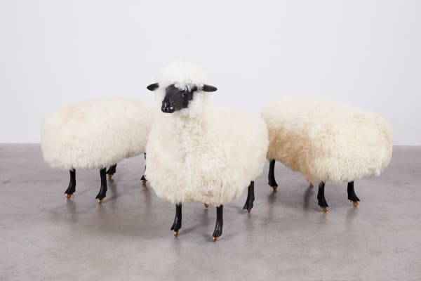 François-Xavier Lalanne, Moutons de Laine (group of 3), 1965/1974