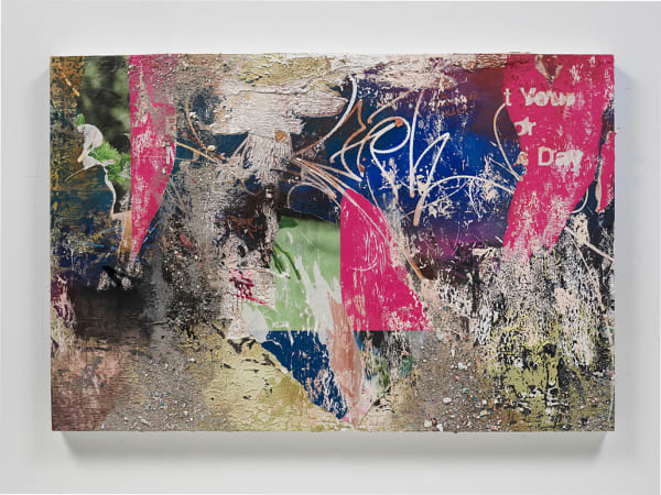 José Parlá, Getting Up and Breaking Down Walls, 2019