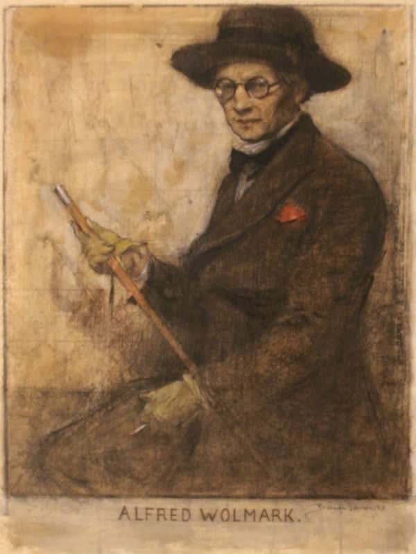 Ernest Borough Johnson, Portrait of Alfred Wolmark