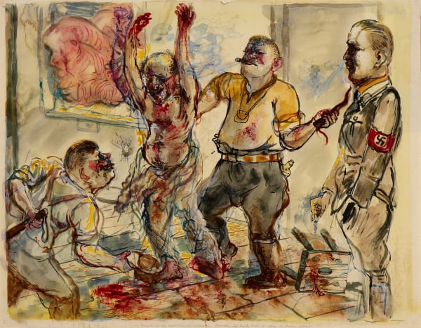 George Grosz, Interrogation, 1938