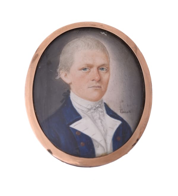 Solomon Polack - A Gentleman Wearing a Blue Coat, c. 1790