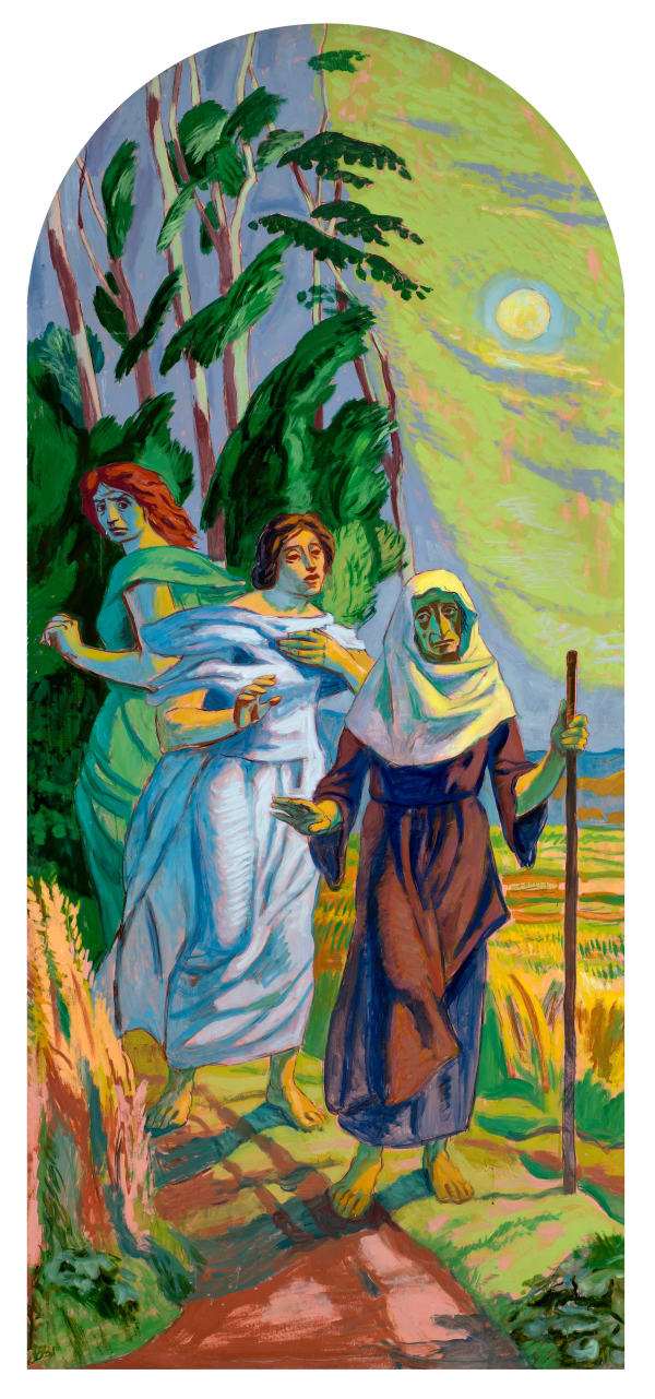 Hans Feibusch, Naomi and her Daughters-in-Law, 1973