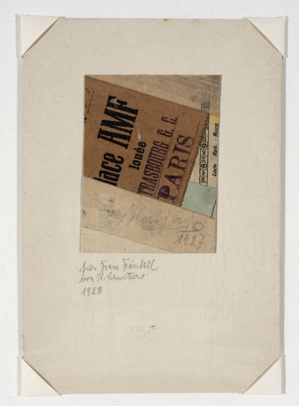 Kurt Schwitters, für Frau Fränkel, 1927